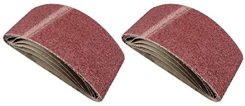 Belt Power Finger File Sander Abrasive Sanding Belts 457mm x 75mm 40 Grit 10 PK