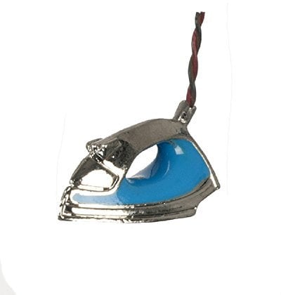 Melody Jane Dolls House Modern Steam Iron Miniature Kitchen Laundry Accessory