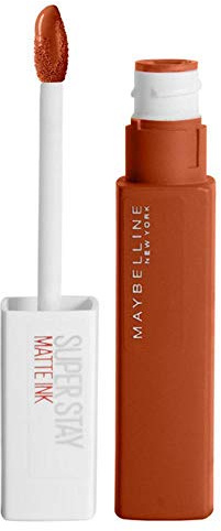 Maybelline Lipstick, Superstay Velvety Matte Ink Liquid Lipstick, Up to 16H Non Transferable, Vibrant Longlasting Finish, Non Drying, Shade: Globetrotter, 5ml