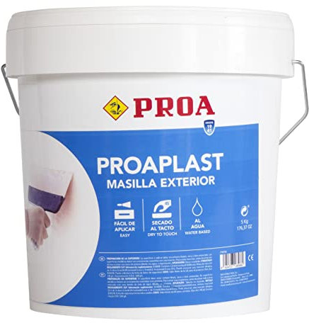 PROAPLAST EMPLASTE PARA PAREDES EN MASILLA EXTERIOR. 5 Kg. También aplicación sobre azulejo.