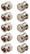 Bingfu BNC-Stecker Kurzschluss Kupfer schützende Staubkappe Schutzabdeckung (10er-Pack) für BNC-Buchse Kabelverbinder Adapter Videoüberwachung Kamera Buchse SDI Monitor Recorder BNC SDI Schnittstelle