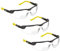voltX 3 x GT Adjustable (2020 Model) Bifokale Lesen Schutzbrille (KLAR +2.5 Dioptrie) CE EN166F, Anti Beschlag Beschichtung, anpassbarer Bügel, Kratzfest, UV400 Schutz.