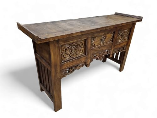 Kinaree Teak Sideboard Semarang - 150cm Massivholz Konsolentisch im Bali Style