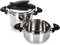 MAGEFESA PRISMA Olla a presión super rápida de fácil uso, acero inoxidable 18/10, apta para todo tipo de cocinas, incluido inducción. (4L + 6L)