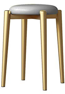 Qiansejiyijiajudengzi Hocker Stapelbare faul Rundbank Küche Barhocker Startseite bardekor Mitte des Jahrhunderts Moderne 30 × 30 × 46cm 5 Choices (Color : A, Size : 30×30×46CM)