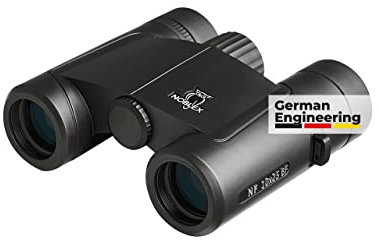 NOBLEX Fernglas NF 10x25 Inception | Hochwertiges Fernglas für Erwachsene für die Jagd, zur Vogelbeobachtung, Naturbeobachtung oder zum Wandern | wasserdicht und stoßfest | schwarz