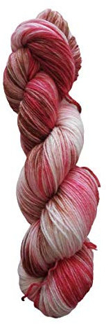 Sockenwolle Superfine handgefärbt - Weinlaub - 75% Schurwolle / 25% Polyamid - Australische Schurwolle 22 Mikron 100 g ca 400 m