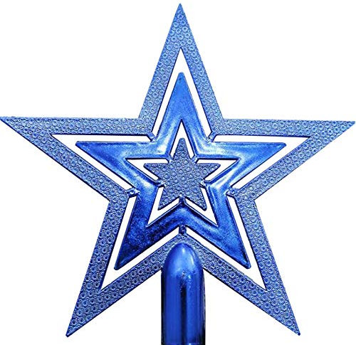 VALICLUD Weihnachtsstern Baumspitze 5 Punkt Stern Christbaumspitze Weihnachtsbaum Spitze Stern Glitzer Tannenbaum Toppers Tannenbaumspitze Baumschmuck Weihnachtsdeko Xmas Party Deko