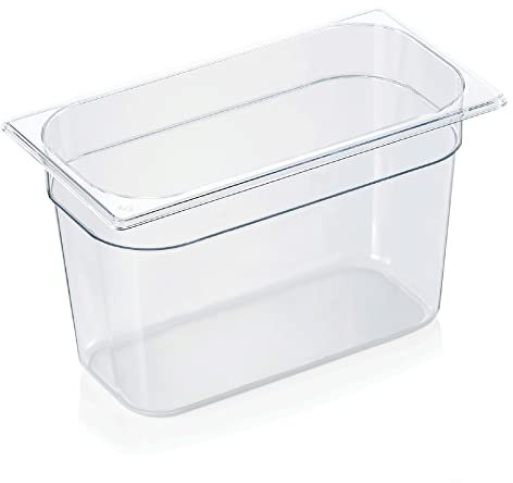 Kadida Gastronormbehälter -GN 1/3- GN Pans Gastro Behälter aus Polycarbonat PC, verschiedene Höhen erhältlich, Größe: 1/3-200mm