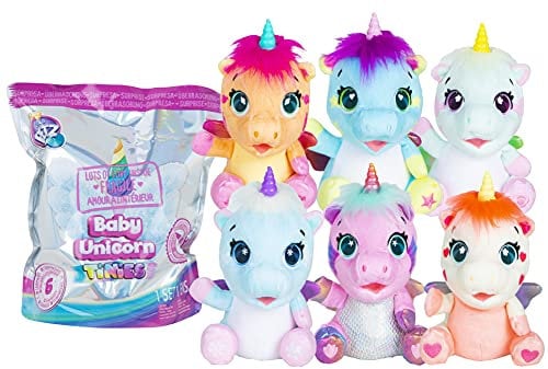 CLUB PETZ Baby Unicorn Tinies | Mini unicornio de peluche sorpresa para coleccionar (11cm) con cuerno mágico - Modelo Sorpresa