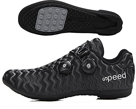 Womens Mens Road Cycling Shoes Breathable Wavy Upper SPD MTB Trainers Peloton Spin Mountain Biking Shoes