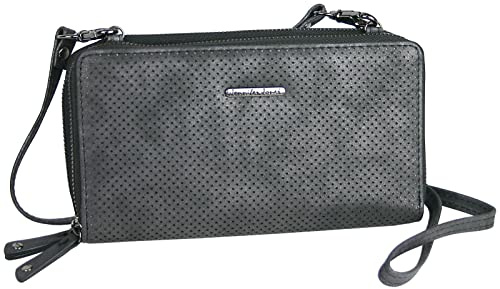 JENNIFER JONES - Umhängetasche 2in1 Geldbörse & Handytasche | bis 7 Zoll, mit Reißverschluss, 2 Hauptfächer
