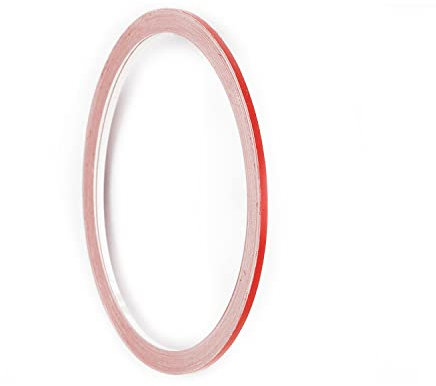 Autodekor Zierstreifen Streifenaufkleber Klebezierbänder Pinstriping Tape Line Race Look Performance Style DIY KFZ LKW Wohnmobil Boot Bike Motorrad Flugzeug Basteln Modellbau (3 mm, Rot)