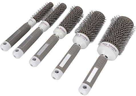 Set di spazzole per capelli rotonde, set di spazzole termiche rotonde antistatiche 5 pezzi per parrucchiere per uso domestico