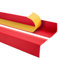 Profilo per bordi scale - Profilo angolare in PVC autoadesivo, Paraspigolo - Strisce antiscivolo per gradini - RGP 50x42mm, rosso, 130cm