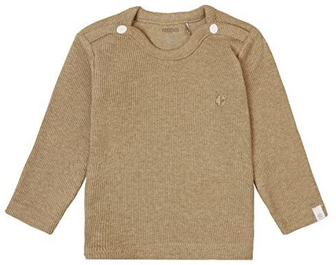 Noppies Baby Unisex Baby U Tee ls Rib Natal T-Shirt, Light Green Melange-N092, 62