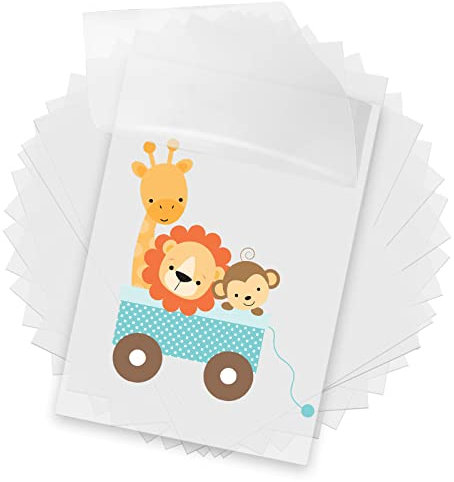 40 Blatt DTF-Transferfolie direkt auf Film-Transferpapier, A4 PET-Wärmetransferpapier,transparentes DTF-Transferpapier zum Drucken auf T-Shirts,Textilien, kalt und warm abziehbar (11,8 x 8,3 Zoll)