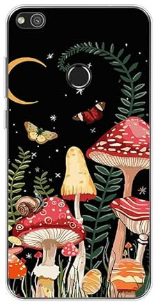 KARTXITAI Funda Silicone Case Compatible con Huawei P8 Lite 2017/P9 Lite 2017, Carcasa de Silicona Cover, Gel Flexible,Regalo Original - Setas, Mariposas, Luna