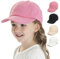 YANWANG Baby Kinder Solide Farbe Baseballkappen Einstellbare Baumwolle Sonnenhut für Kleinkind Jungen Mädchen（Dark pink，2-5Jahre）