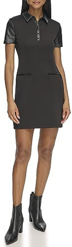 KARL LAGERFELD Paris Damen Athleisure Sneaker Kleid, Schwarz, 44