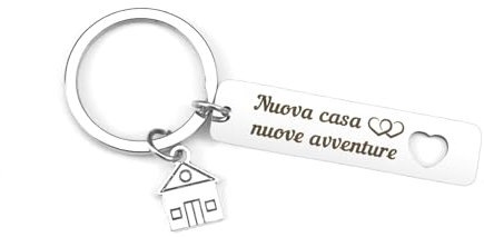 Gishnia Portachiavi Casa Nuova - Idee Regalo Originali per Inaugurazione e Natale