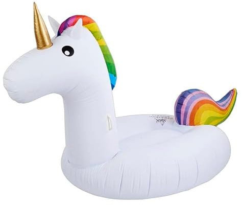 Mr. Gadget's Solutions Anneau de natation gonflable pour enfants avec licorne, piscine pour enfants, tube flottant, jouets gonflables pour enfants, anneau de natation avec siège