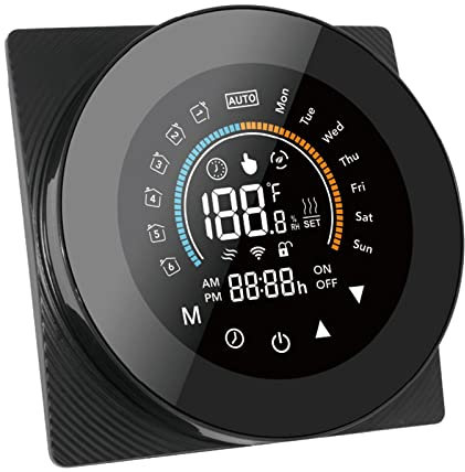 Lechnical eWelink WiFi Termostato Inteligente para calefacción eléctrica Controlador de Temperatura Digital Pantalla LCD Grande Botón táctil Control de Voz Compatible con Assistant y Amazon /
