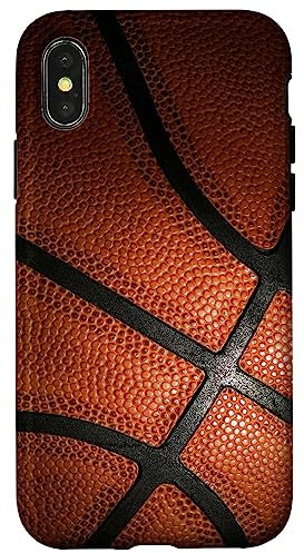 Hülle für iPhone X/XS Basketball-Oberfläche