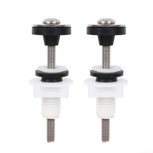 Perno de tanque, cisterna de inodoro a inodoro kit de sellado de fijación de accesorios pernos de acero inoxidable pernos de fijación y anillo de goma
