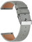 Vancle Armband für Garmin Venu/Venu 2 Plus/Venu Sq/Venu Sq 2 Music Armband Leder Damen Herren,20mm Weiches Atmungsaktives Sport Uhrenarmband Ersatzarmbänder für Garmin Venu Sq 2(Grau)