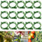 XIAGAW Pflanzenstützklammer, Tomatenclips, Pflanzenklammern Klein, Pflanzenclips Kletterhilfe Pflanzen, Tomaten Rankhilfe Klammern, Kunststoff Tomatenklammern für Kletterpflanzen (Grün-50)