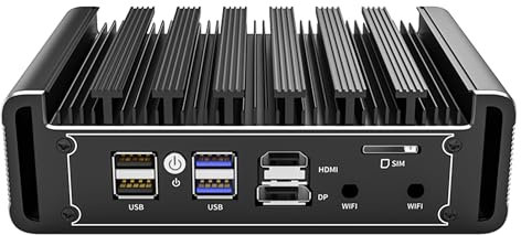 KingnovyPC J4125 Micro Firewall Appliance/Mini PC, Router PC, VPN, AES-NI, 4 x 2.5 GbE I226-V LAN, Barebone, NO RAM, NO Storage, NO System
