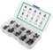 Fictory Commutateurs Fictory Lot de 100 boutons poussoirs tactiles, micro interrupteur pour TV, O, contrôle par ordinateur, 50/60 Hz, comprend relais temporisé JYIO, relais numérique, relais de retard