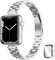 CSJCUBIC Correa de metal compatible con Correa Apple Watch 10 42mm Series para Mujer, Pulsera de repuesto fina de Acero Inox para iWatch 10 42mm Apple Watch Bracelet, Plata