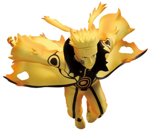 Banpresto Naruto Uzumaki Vi Naruto Shippuden Action Figure - Vibration Stars 17cm - BP28898P Multicolor - Collectible Figure - Great for Anime Fans