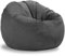Sitzsackbezug (ohne Füllstoff) for Kinder und Erwachsene, Abnehmbarer, maschinenwaschbarer Grauer Bezug, extra großer Sitzsack, Stofftieraufbewahrung, weicher Premium-Cord(B,70cm)