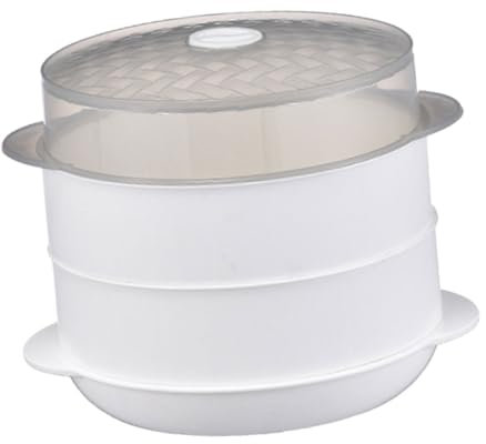 HOLIDYOYO Vaporera Multifuncional Para Horno Microondas Ideal Para Alimentos Fácil De Usar y Limpiar