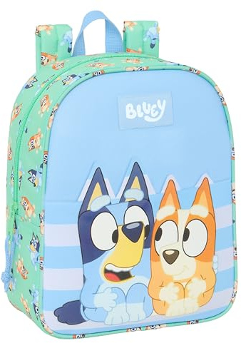 safta Blue Sisters Kinderrucksack, Kinderrucksack, Schulrucksack, anpassbar an den Kinderwagen, bequem und vielseitig, Qualität und Widerstandsfähigkeit, 22 x 10 x 27 cm, Meeresgrün, M, Casual