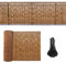 Clôture en bambou naturel pour jardins, piscines et étangs – Comprend des gants et des attaches pour une installation facile