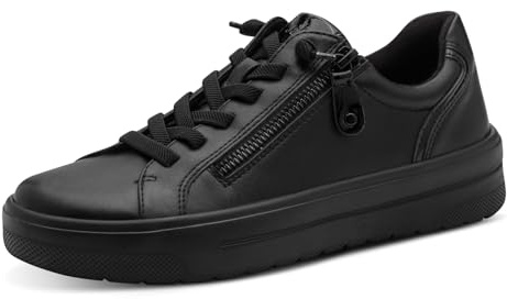 Jana Damen Sneaker flach mit Reißverschluss Vegan