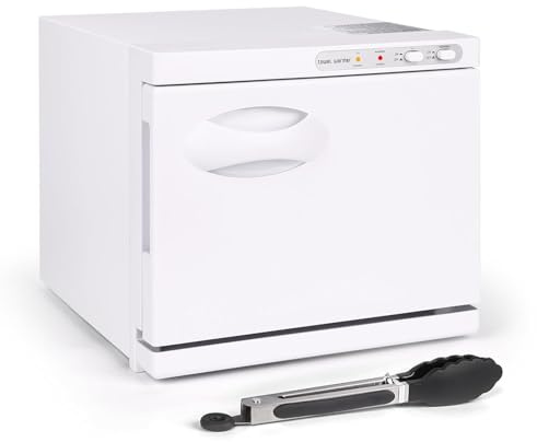 TopDirect 8L Hot Towel Cabinet, Towel Warmer with UV Sterilisation, Thermostatic Towel Heater for Spa, Salon, Massage & Home Use