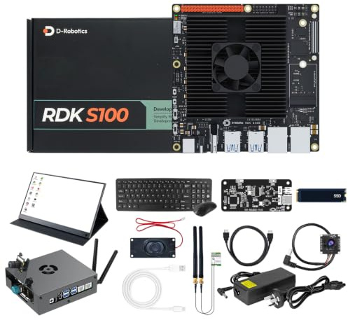 Yahboom RDK S100 AI Embedded Development Board | with FHD Display/Keyboard/Mouse/256G SSD/USB Camera All-In-One AI Development Platform(RDK S100 Ultimate Kit)