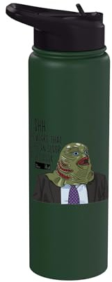 The Office Halloween Stanley Hudson Fish Costume Stainless Steel Insulated Water Bottle