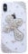 DMaos iPhone X/iPhone Xs Case for Women, Cross Design for Christ, Bling Rhinestone Snow Bling Diamond Clear Soft Rubber Cover for iPhone 10/10s 5.8 Inch
