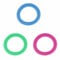 Soft Rubber Dental Dog Ring Toy Puppy Teeth Cleaning Healthy Gums Chew Toy Teething & Smiley Face Magnet