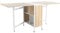 HOMCOM Mesa de Comedor Plegable, Mesa de Cocina Plegable con 4 Compartimentos, 3 Formas, para 4 Personas, para Comedor Salón Espacio Pequeño, 169x60x75 cm, Natural