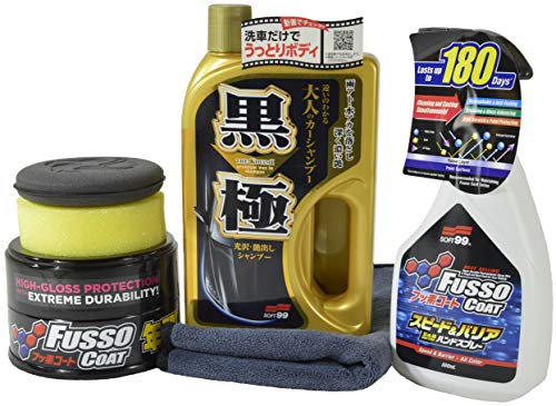 ADVANTUSE Soft 99 Fusso Coat 12M Dark 200g Detailer 500ml + Shampoo 750ml
