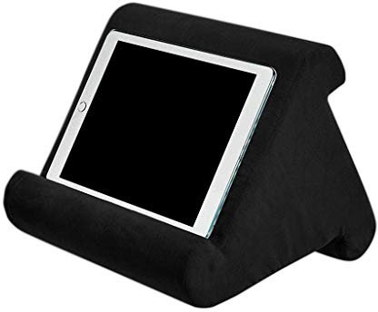 ConPush Kissenständer, Buchablage, Tablet-Sofa, Laptop-Kissenhalter, Mini-Computer-Halter für E-Reader und Smartphones (Schwarz)