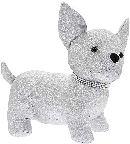 Silver Bling Chihuahua Doorstop By Lesser & Pavey