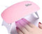 SUN Mini Nail Dryer 6W UV/LED Gel Polish Curing Lamp - Portable Pink Art Tool